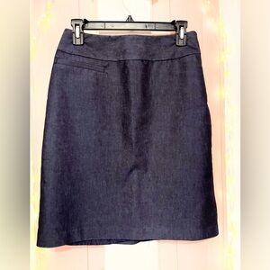 Classic Dark Navy A-Line Women's Skirt